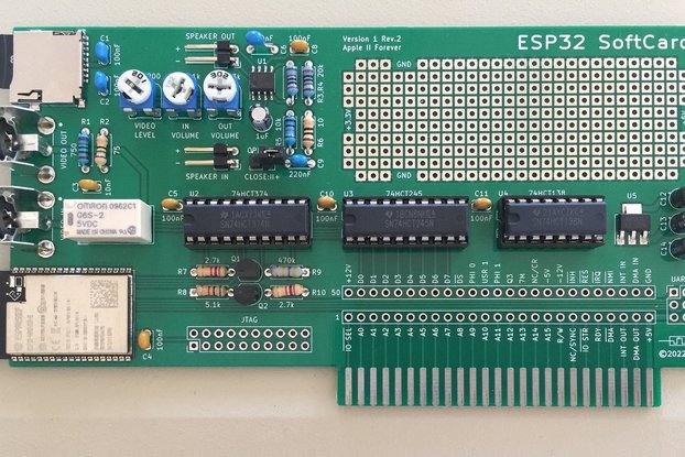 ESP32 SoftCard Expansion Card for the Apple II