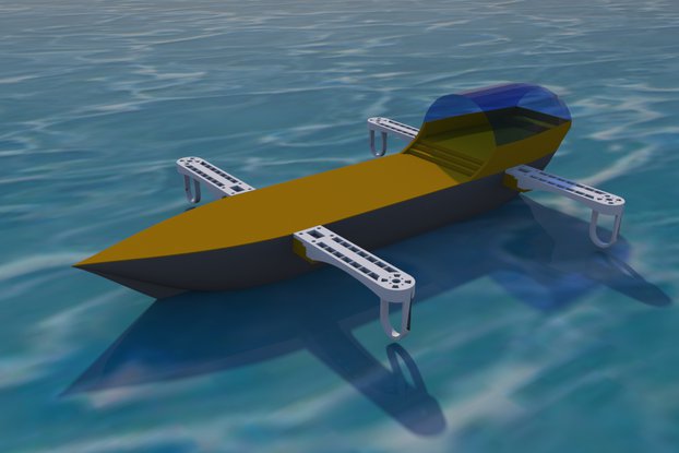 Flying Ship Robotics Platform (Hull and arms Only)