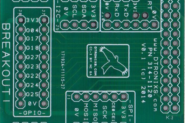 Raspberry PIIO - MiniPIIO Breakout! add-on board - PCB Only
