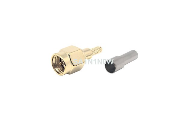 SMA Male Straight Connector SA1N1N0W - 3pcs