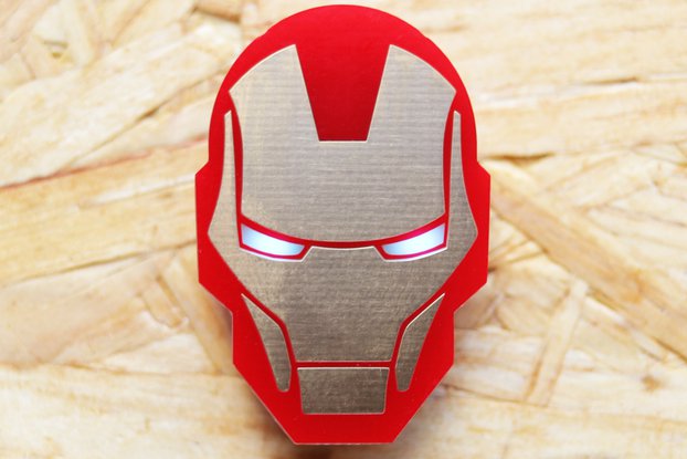 Iron Man Electronic Pin Badge