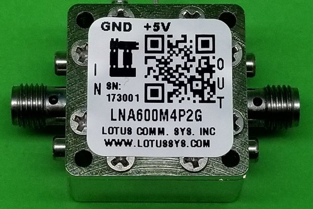 Amplifier LNA 0.6dB NF 600MHz to 4.2GHz