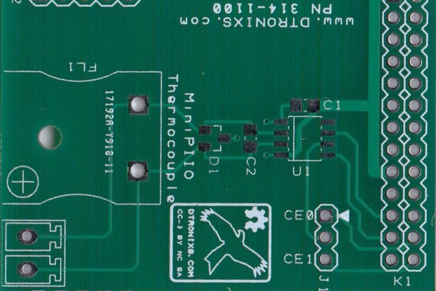 Raspberry PIIO - MiniPIIO Thermocouple add-on board - PCB Only
