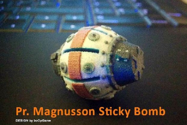 Half-Life 3D Printed Sticky B. Themed Accessory