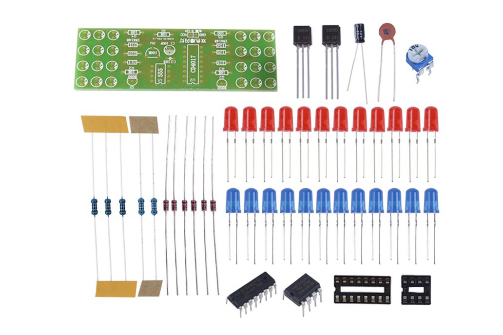 DIY Kit NE555 CD4017 LED Strobe Flashing Light 1