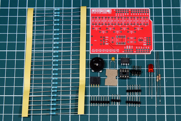 LadderDAC 8 – Build Your Own 8-Bit R-2R DAC Shield