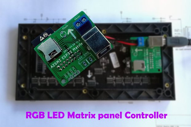 ESP32 RGB LED(HUB 75 type) Matrix panel Controller