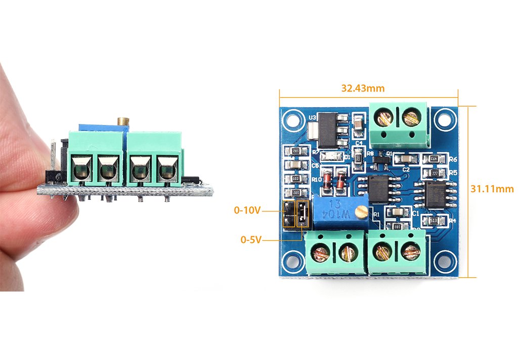 Convertitore Frequenza-Tensione 0-10KHz A 0-10V - Per PLC E Inverter VFD