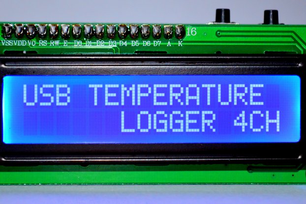 4 CH USB Temperature Data Logger 