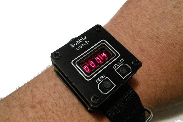 retro wrist watch with bubble display QDSP 6064