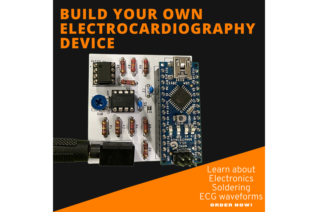 Electrocardiogram Reader Kit - Arduino Base 1