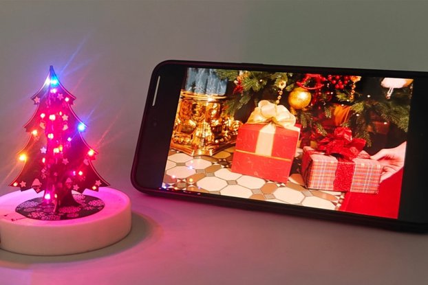 WLED ESP32 Desktop Christmas tree lights WS2812