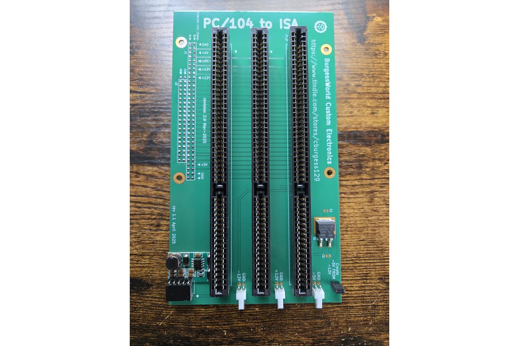 PC-104 to ISA Adapter Board with -5V Regulator 1