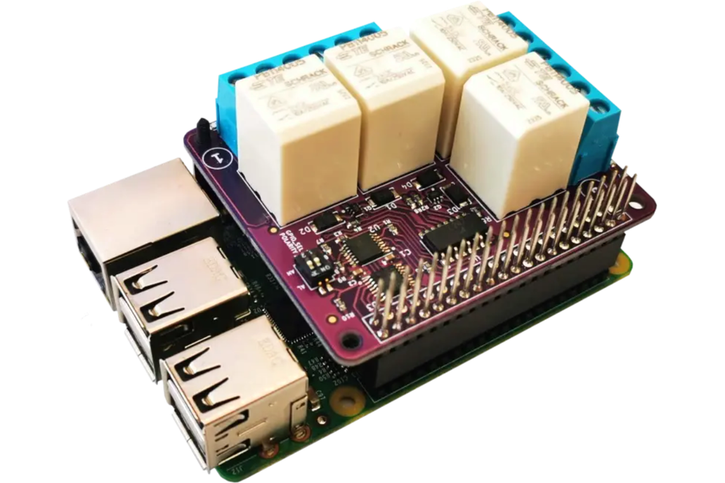 AQEX qReCon quality relay HAT @Raspberry Pi 1