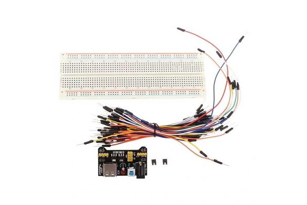Solderless Breadboard + Power Supply + Jumper Cabl 1