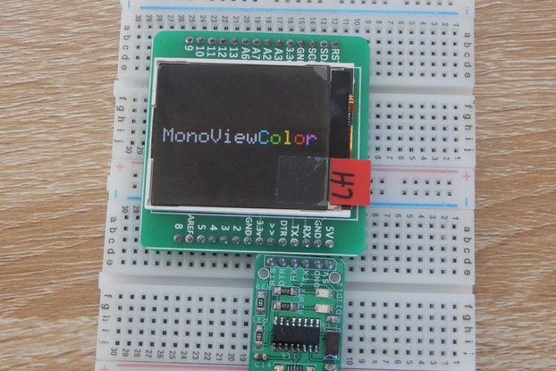 monoViewColor- An arduino with LCD display