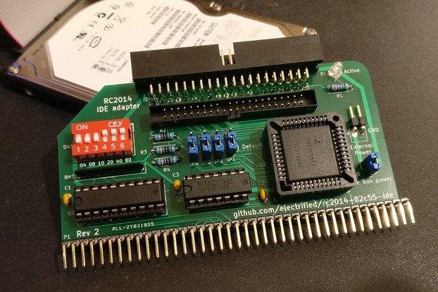 IDE Adapter PCB for the RC2014 Computer