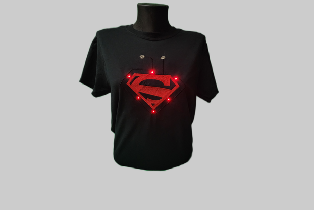 Kryptonian LED shirt.