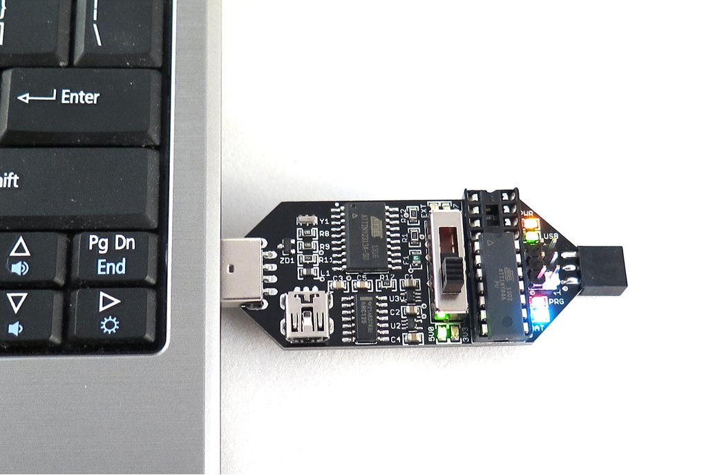 USBtinyISP AVR ATTiny programmer 5V, 3.3V, 2.7V from FemtoCow on Tindie
