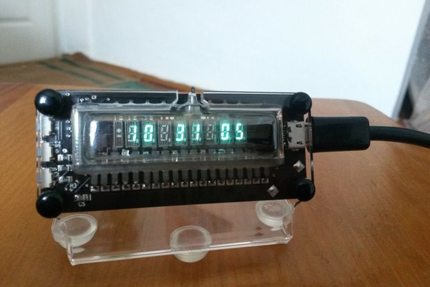 extra small VFD tube clock IV-28