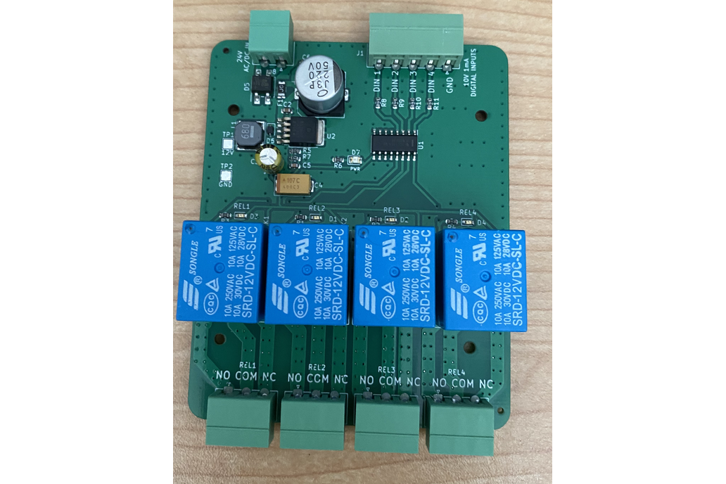 4 Ch, 24 VDC/VAC, 10 VDC, Trigger Relay, Green 1