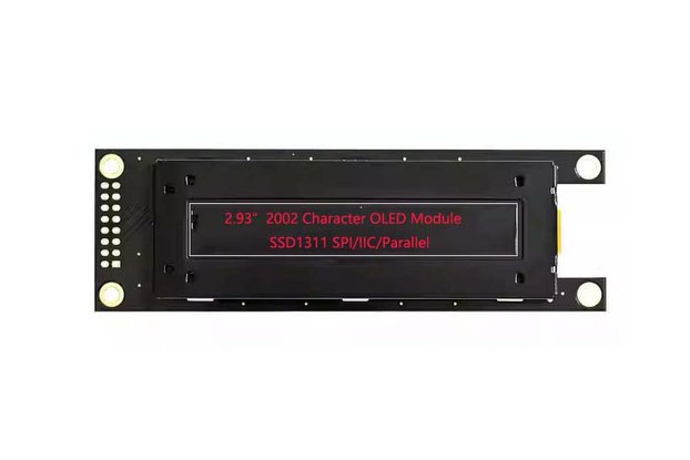 SPI Red 2.93" 20x4 Character OLED Display Module