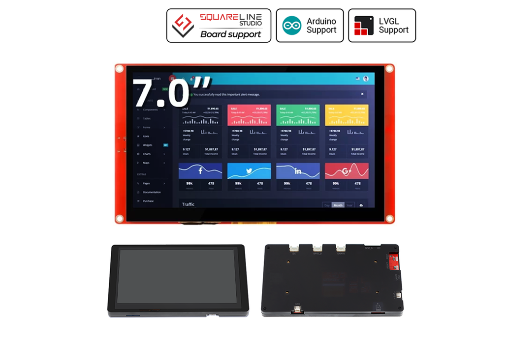 CrowPanel 7.0"-HMI ESP32 Screen 800x480 RGB Module 1