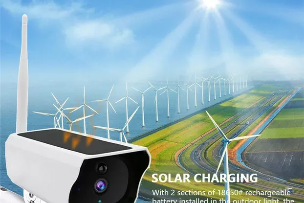 1080P HD WIFI Solar Security IP Camera Night