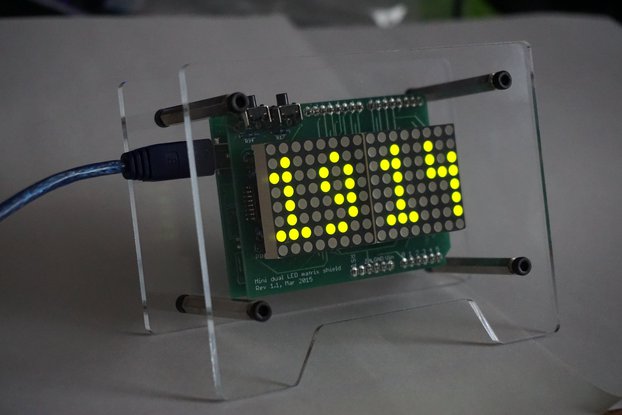 Basic LED matrix clock