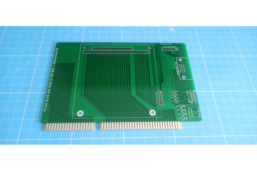 PC104 8/16 bits SVGA to ISA BUS + MonochromeVGA 1