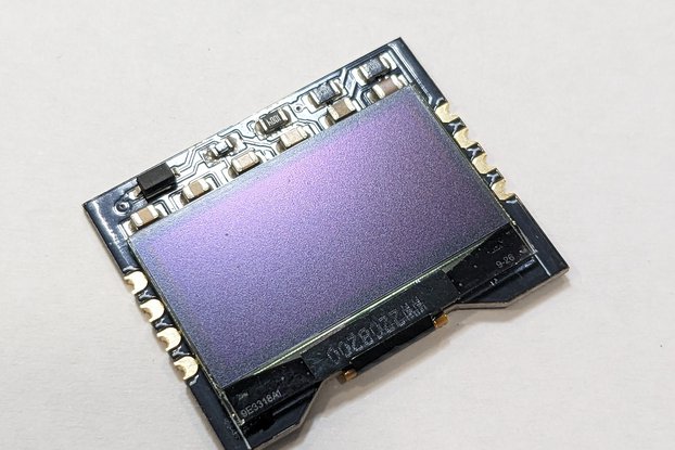 Castellated 0.96 In OLED SSD1315 I2C 128x64 Screen