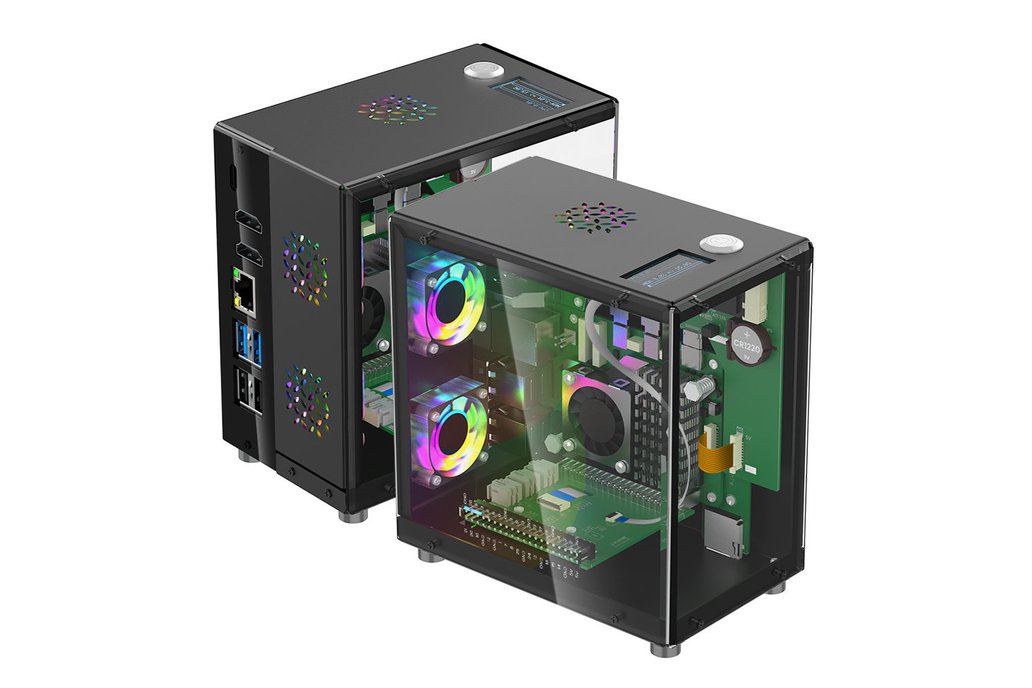 Elecrow Mini PC Case With 1.3” OLED Screen 1