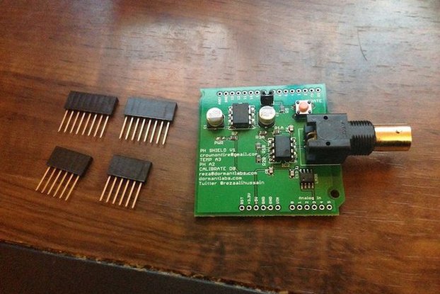 Arduino PH Shield with Headers Not Soldered by Dormant Labs