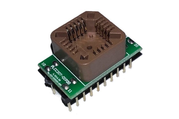 Adapter PLCC20T to DIP20 0.3".