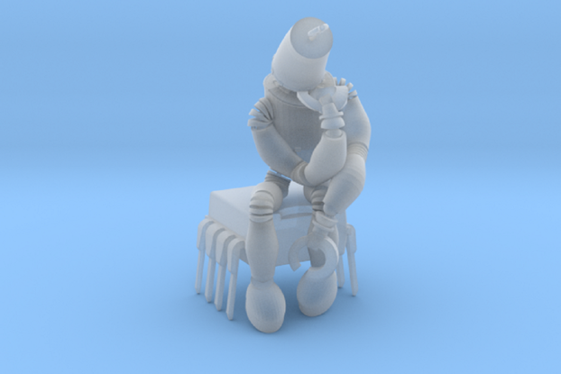 Auguste Rodin " The Thinker" 3D Printed Robot