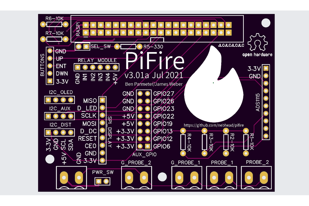 Pellet Smoker Controller - PiFire 4 probe 1