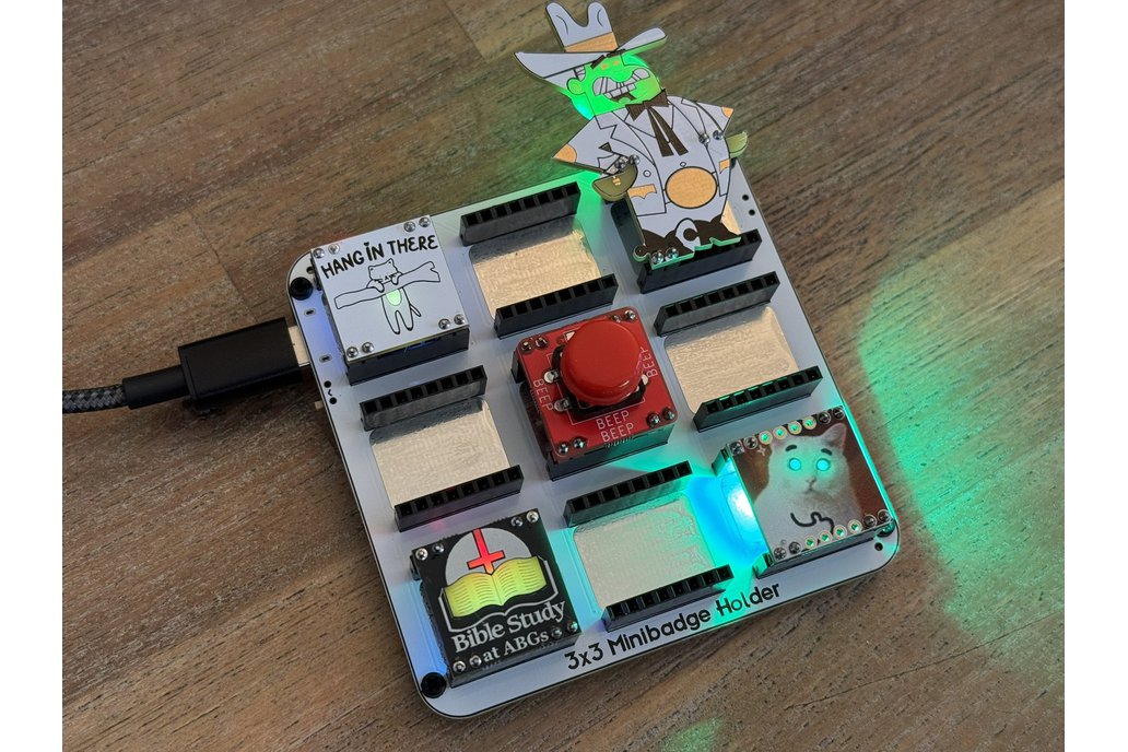 3x3 SAINTCON Minibadge Display 1