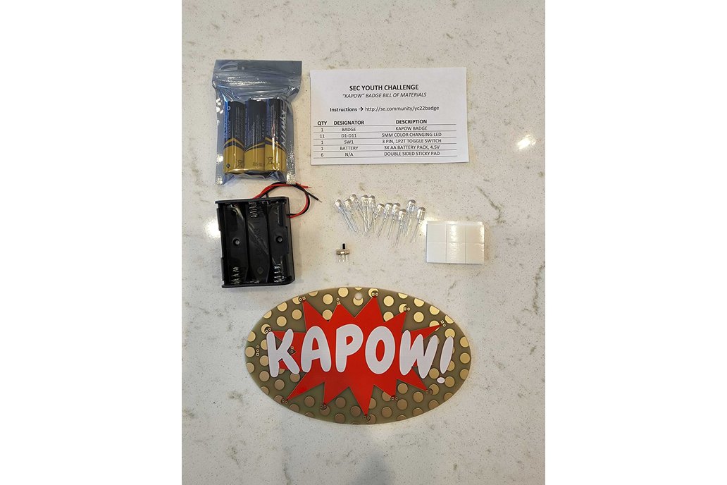 KAPOW! Badge from SEC@DEF CON 30 - LIMITED SUPPLY 1