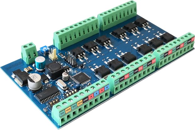 Open drain Power Board® for Arduino- i2c - MODBUS