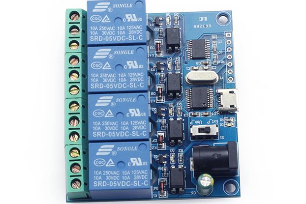 5v 4 channel relay controller switch module