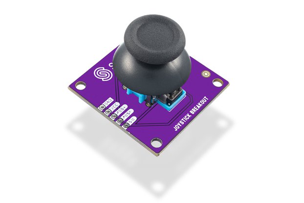 Joystick 2-axis with pushbutton breakout