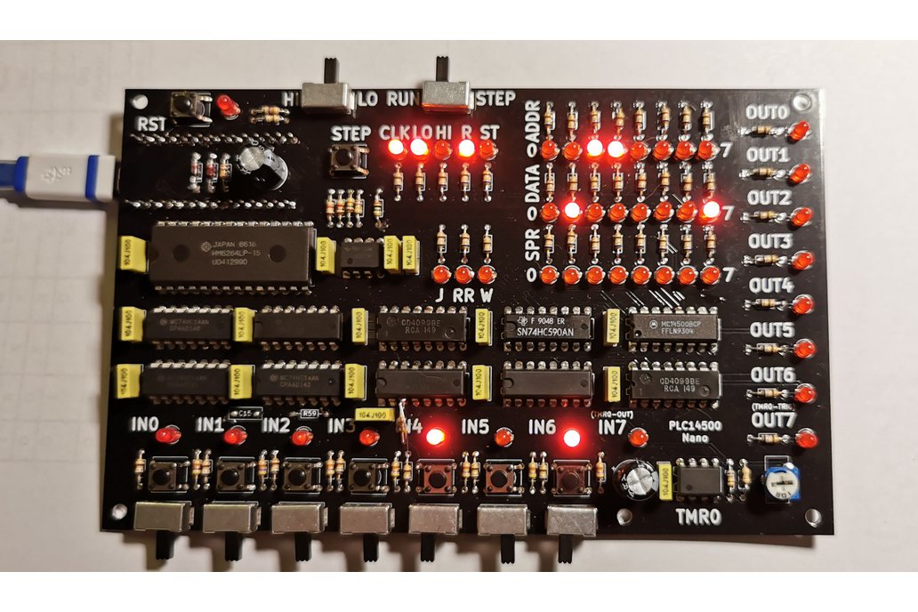 PLC14500-Nano 1-bit Single Board Computer KIT 1