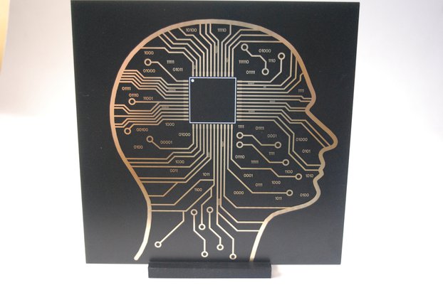 Micro Chip Brain / Black Hole PCB art version 2.0