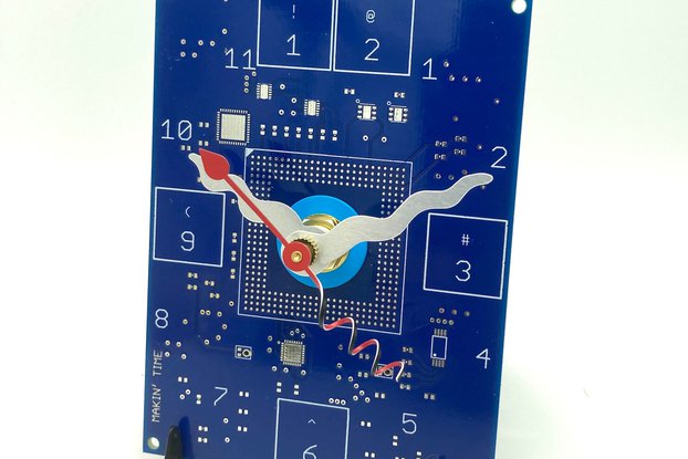 Makin' Time circuit board clock-original design wa
