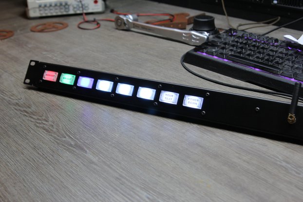 8-Key RGB Control Panel (ESP32 + Home Assistant)