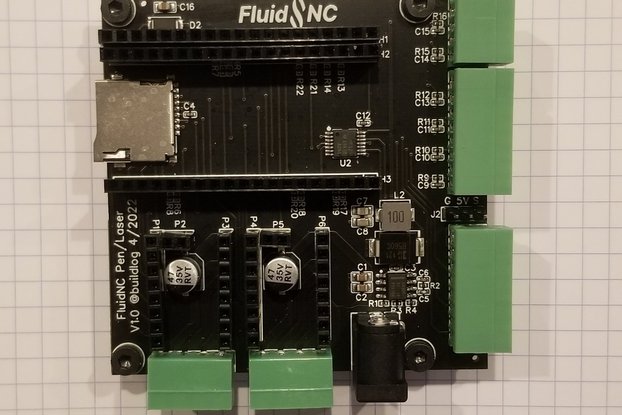 FluidNC Pen/Laser CNC Controller (SPI) V1.1