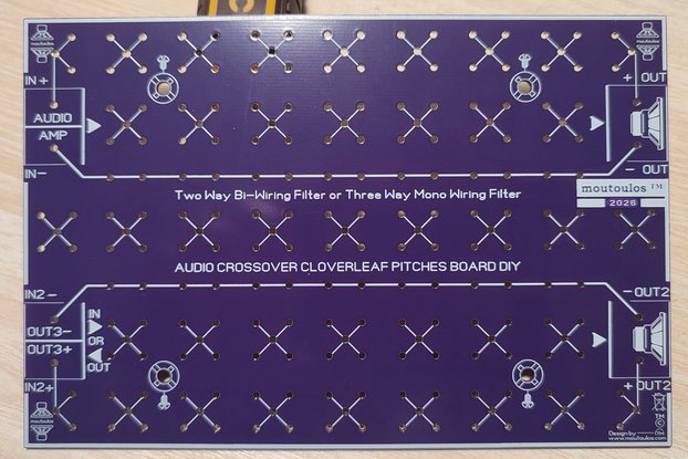 Audio Crossover PCB Board DIY With Clover-Leaf/Pad