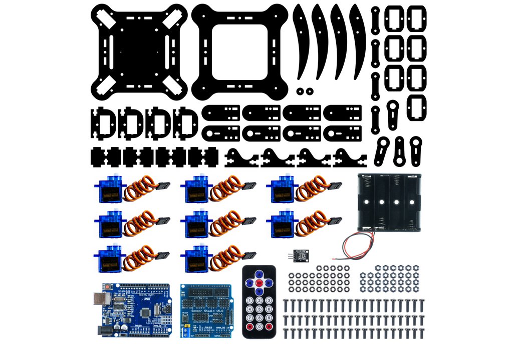 Electronic Uno Quadruped (4-Legged) Spider Robot 1