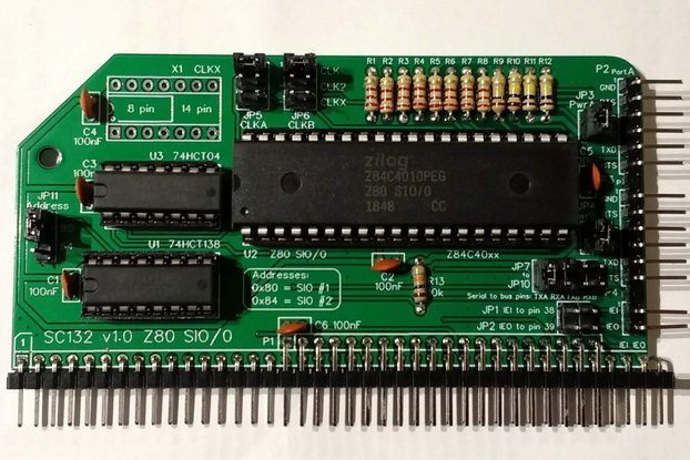 SC132 RCBus-40pin+ Z80 SIO/0 Module Kit for RC2014