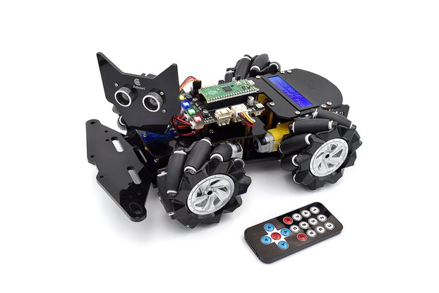 Adeept 4WD Omnidirectional Mecanum Wheel Robot Kit
